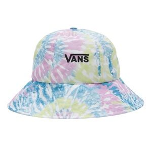 Vans Far Out Pastel Pink Blue Yellow Tie-Dye Bucket Hat M/L